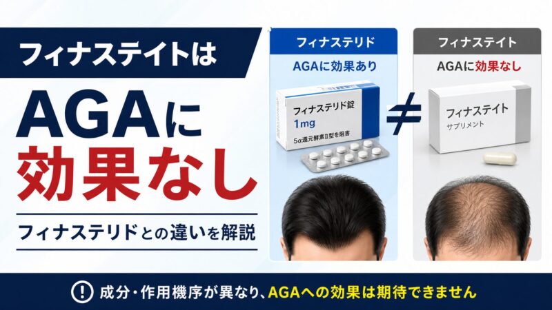 フィナステイト（Finastate）はAGAに効果なし｜フィナステリドと間違えて買う前に読んで