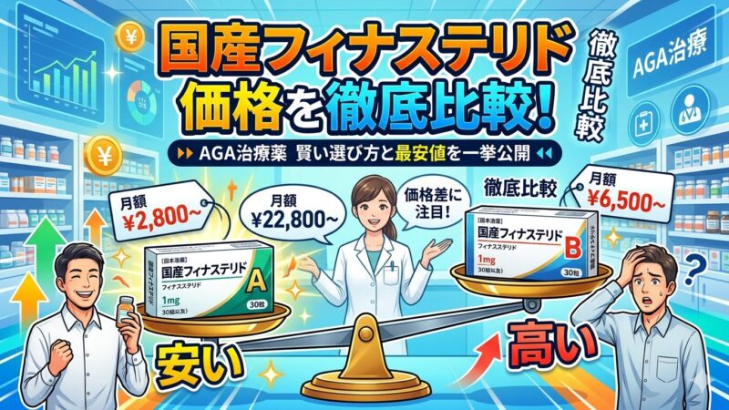【2026年】国産フィナステリド価格を徹底比較｜最安値のおすすめAGAクリニック紹介